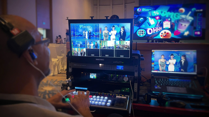 Buổi livestream sự kiện Chị Đẹp Đạp Gi&oacute; 2024